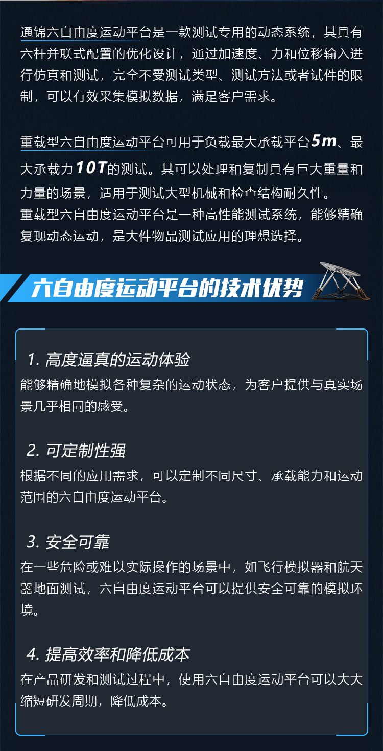 重載型六自由度平臺(tái) 重載型六自由度平臺(tái)